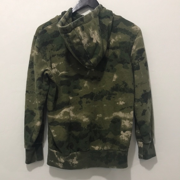 Camo Army ZIP Up Hooded Sweater Sweatshirt - Picture 7 of 11